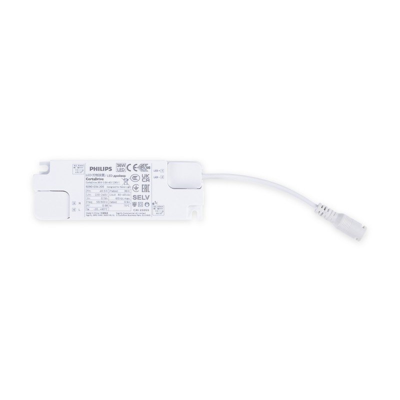Panneau LED Driver Philips 120x30 rétro-éclairé 36W -135lm/W - UGR22 - IP40