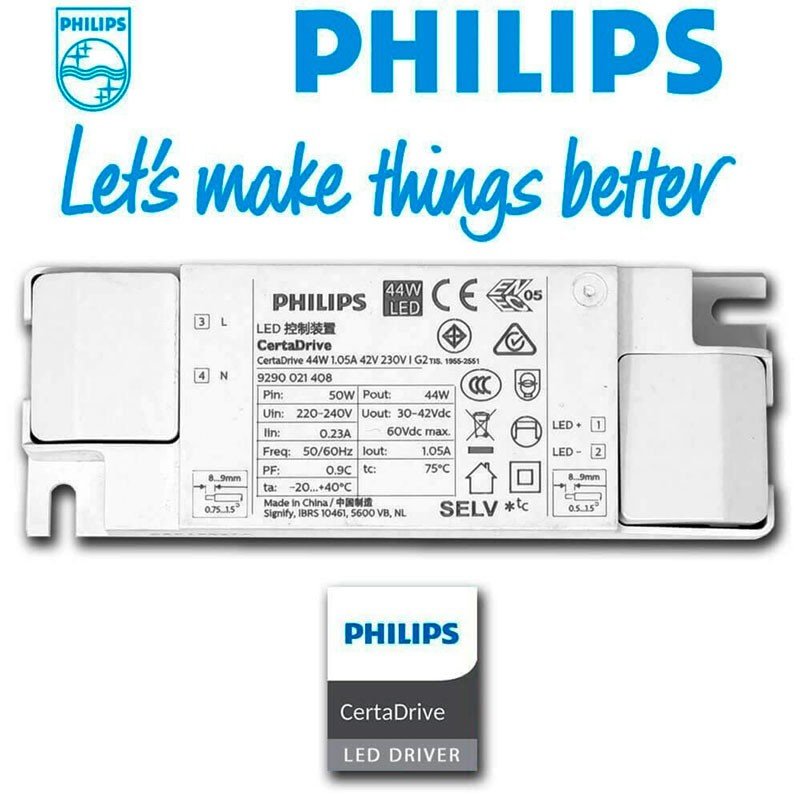 Panneau LED PHILIPS DRIVER 60x60 44W - UGR19