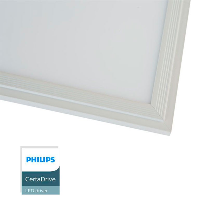 Panneau LED 120x60 cm en saillie extra-plat - Driver Philips - 72W - UGR19 - Avec KIT de montage