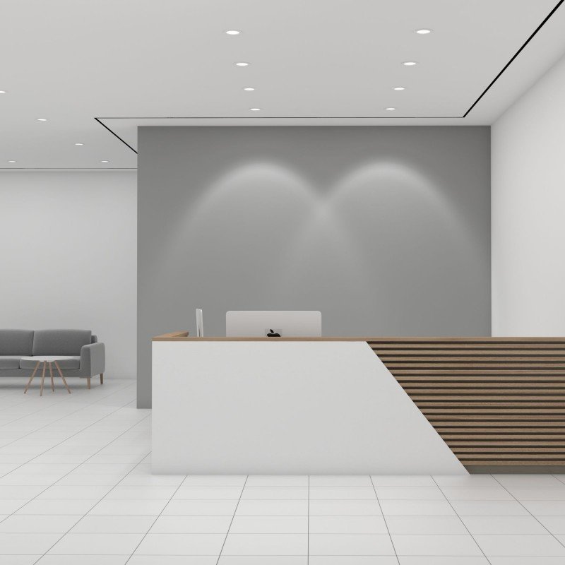 Spot Downlight LED rond 8W - Diamètre de coupe ajustable : Ø 50-90mm