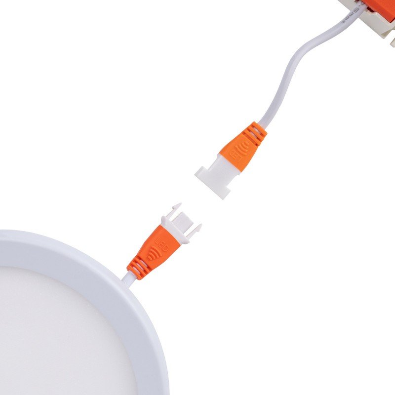 Spot Downlight LED rond 8W - Diamètre de coupe ajustable : Ø 50-90mm