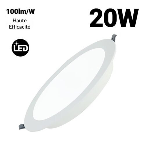 Spot LED encastrable circulaire 20W – Découpe Ø190mm