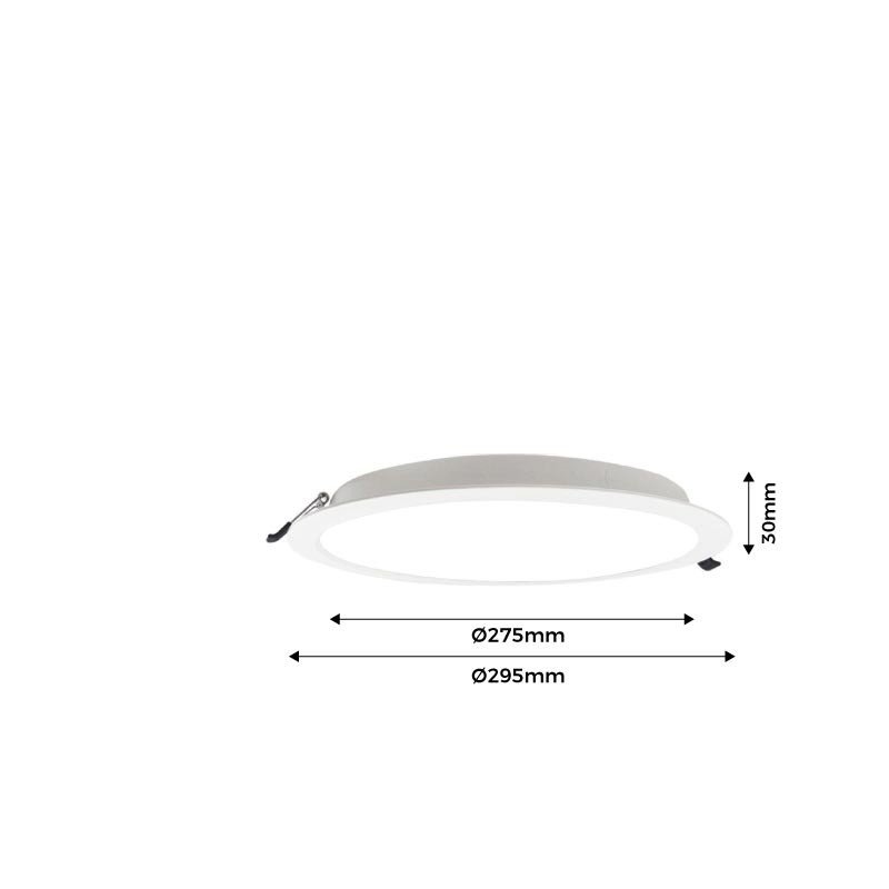 Spot LED encastrable rond 24W découpe Ø275mm