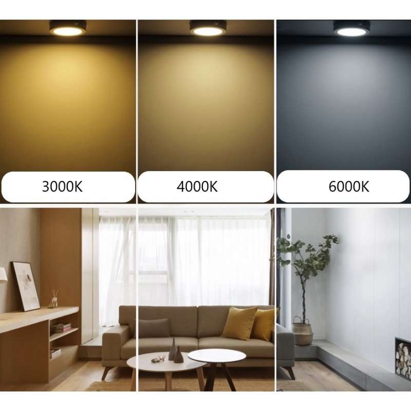 Spot Downlight LED rond étanche CCT - 7W - IP44 - Coupe Ø 68-75mm