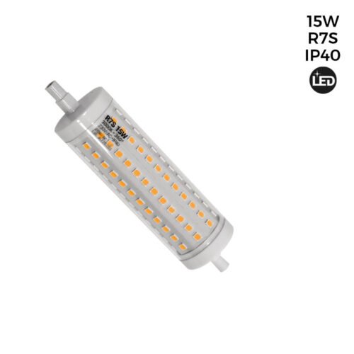 Ampoule LED R7S régulable 118mm – 1700lm – 230V – 15W