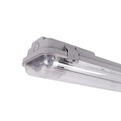 Boîtier étanche pour 2 tubes LED 60cm – IP65 – Haute Performance – Usage extérieur