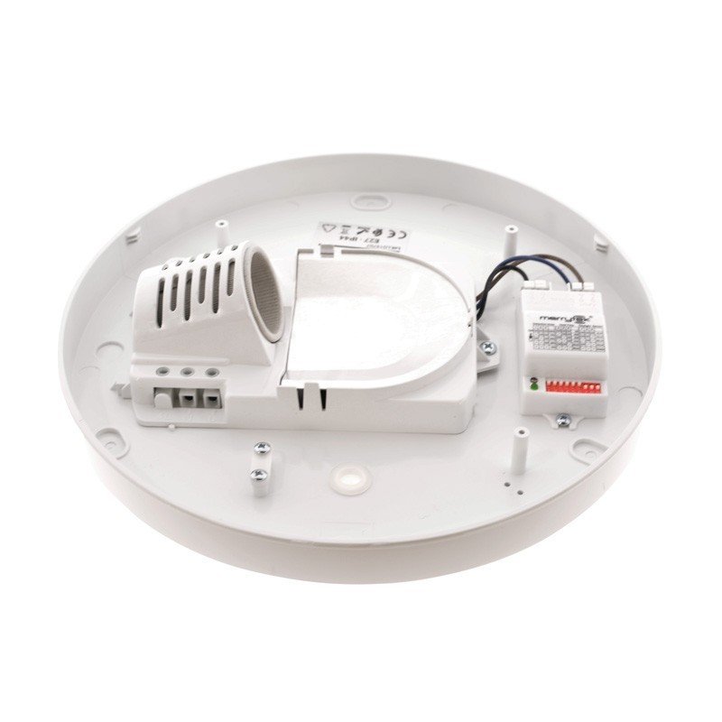 Plafonnier E27 avec capteur de mouvement IP44 Ultra Pratique