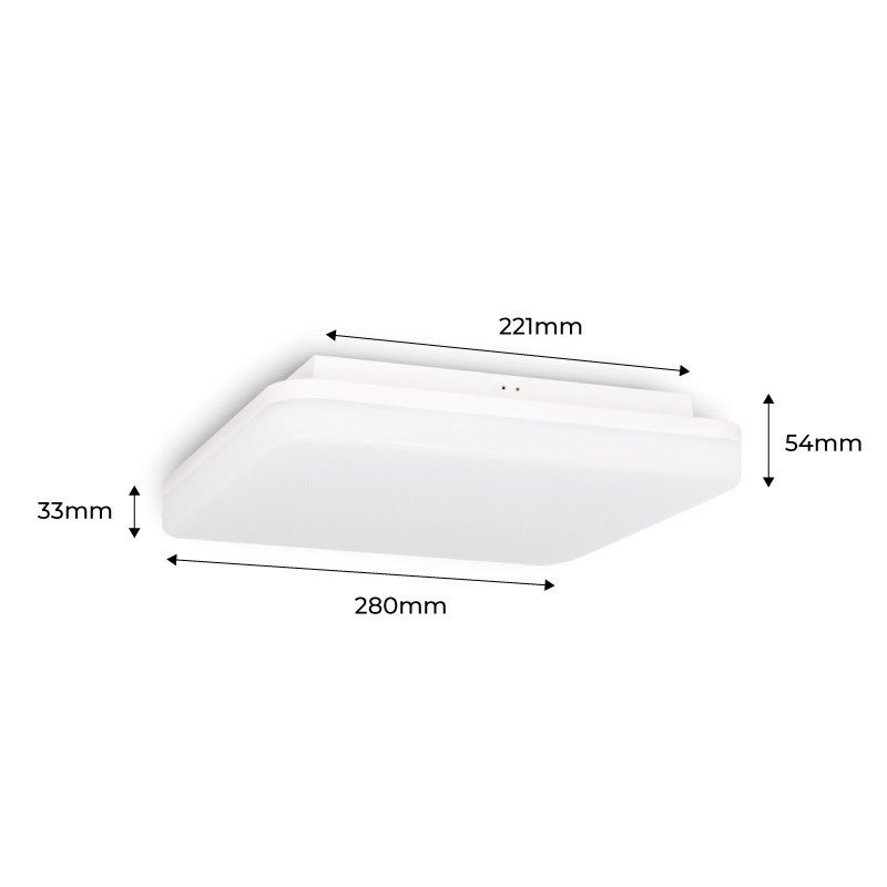 Plafonnier LED étanche 24W – Certifié IP54 – 3000/4000K