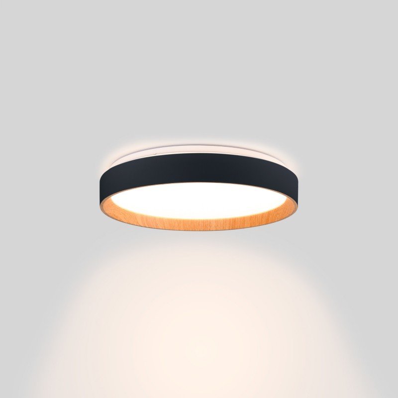 Plafonnier LED Ø40cm 24W – Certifié CCT – Ambiance bois 1 Plafonnier LED Ø40cm 24W – Certifié CCT – Ambiance bois
