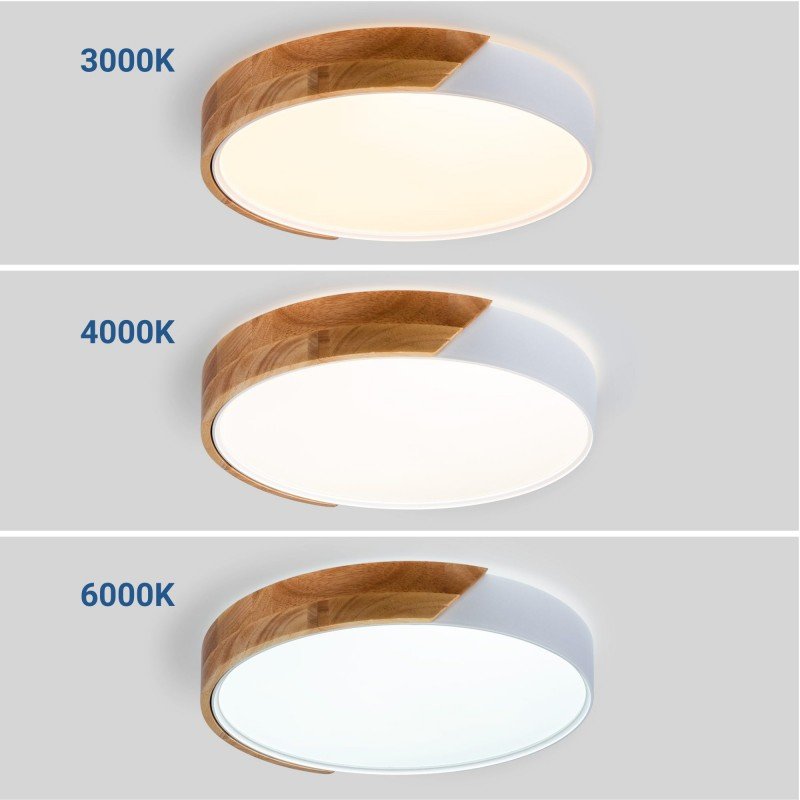 Plafonnier LED CCT Ø40cm 24W – Certifié – Intérieur IP22