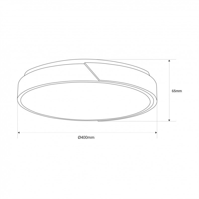 Plafonnier LED CCT Ø40cm 24W – Certifié – Intérieur IP22