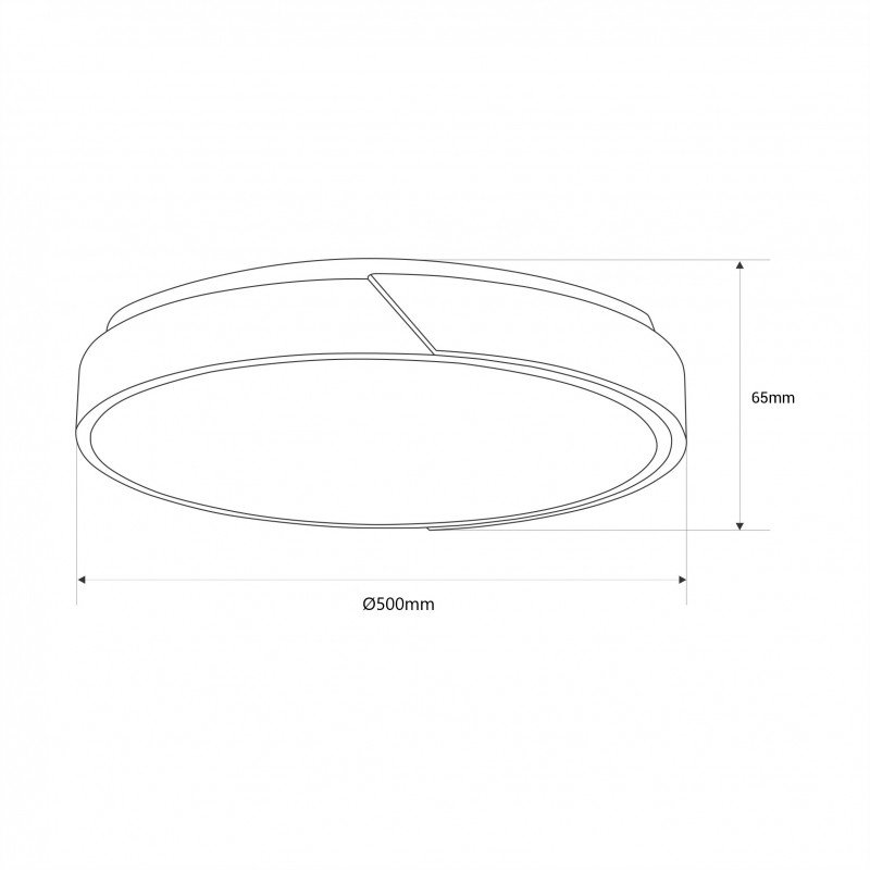 Plafonnier LED Ø50cm 36W – Puissant CCT – Intérieur 9 Plafonnier LED Ø50cm 36W – Puissant CCT – Intérieur