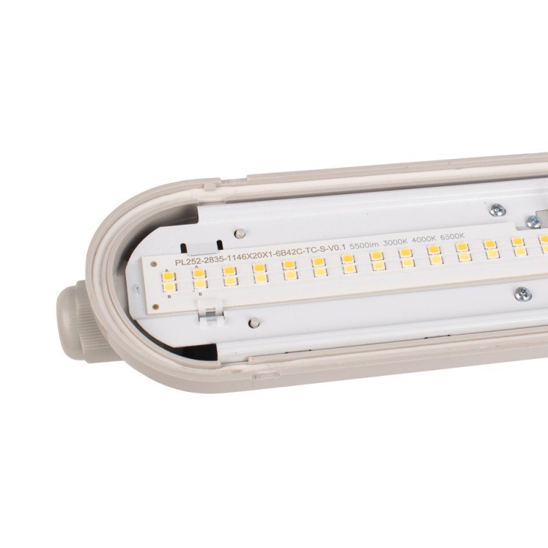 Réglette LED étanche 120cm – 40W Haute Performance – CCT avec capteur de mouvement