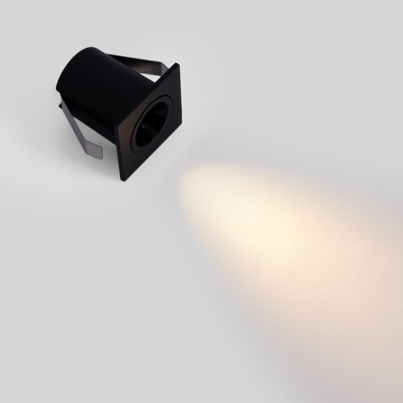 Spot LED encastrable carré 2W – UGR18 – Noir 10 Spot LED encastrable carré 2W – UGR18 – Noir