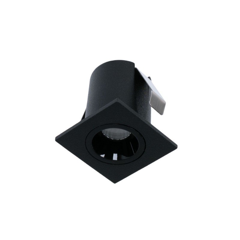 Spot LED encastrable carré 2W – UGR18 – Noir 1 Spot LED encastrable carré 2W – UGR18 – Noir