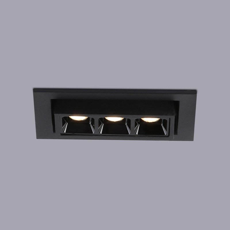 Spot LED encastrable linéaire 6W - Orientable - UGR18 - IRC90 - 2800K 8 Spot LED encastrable linéaire 6W - Orientable - UGR18 - IRC90 - 2800K