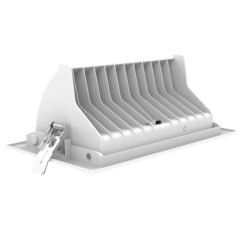 Spot LED encastrable carré 38W – Puissant CCT réglable de 2700K à 6000K – Professionnel