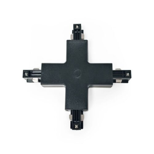 Jonction rail triphasé X – Certifié – Saillie 4 directions