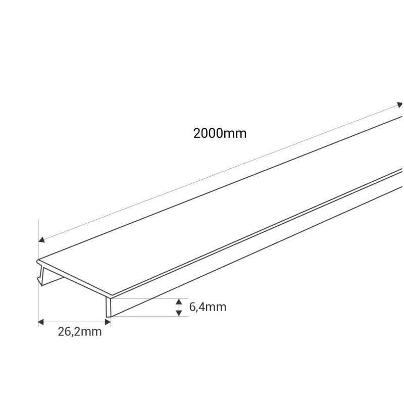 Cache rail magnétique 2m – Qualité Pro – Finition blanche 4 Cache rail magnétique 2m – Qualité Pro – Finition blanche
