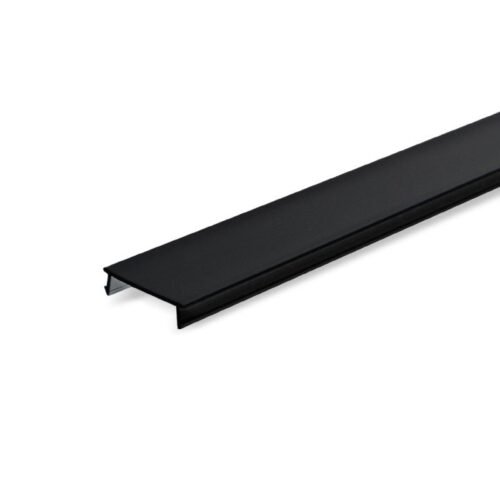 Cache décoratif rail magnétique 2m – Finition noire