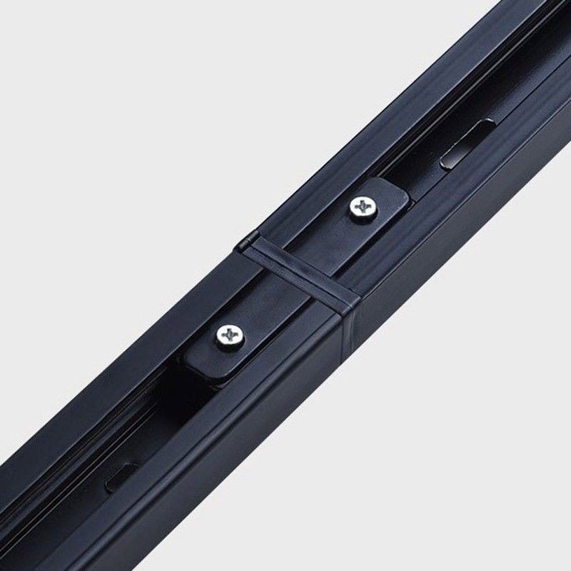 Connecteur droit à encastrer pour rail monophasé