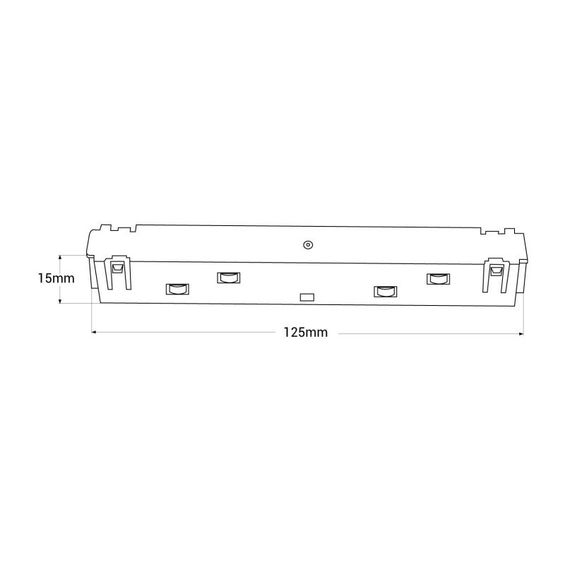 Connecteur linéaire pour rail magnétique 20mm - 48V