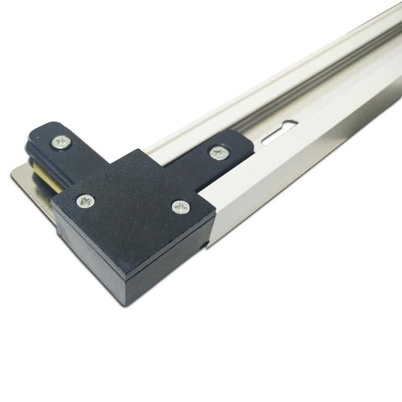 Connecteur rigide 90º pour rail monophasé