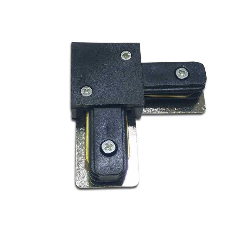 Connecteur rigide 90º pour rail monophasé