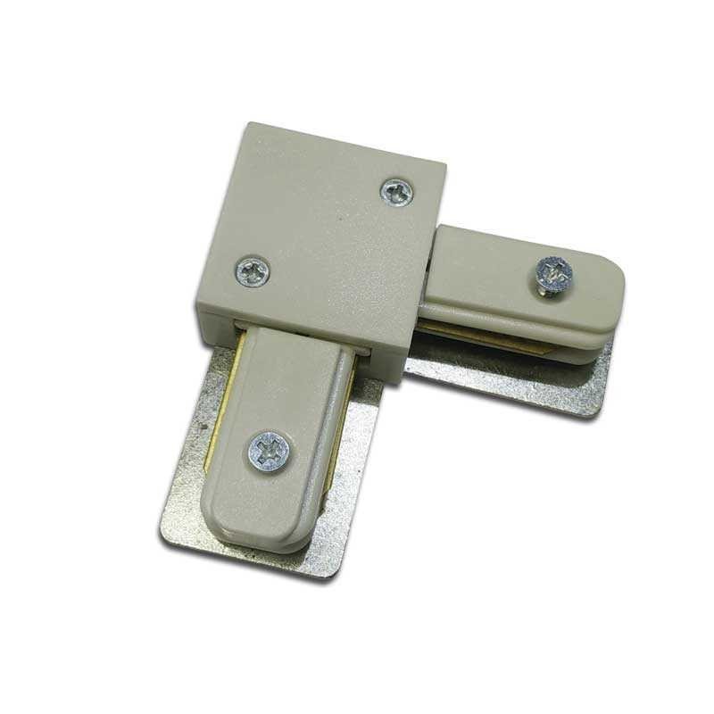 Connecteur rigide 90º pour rail monophasé
