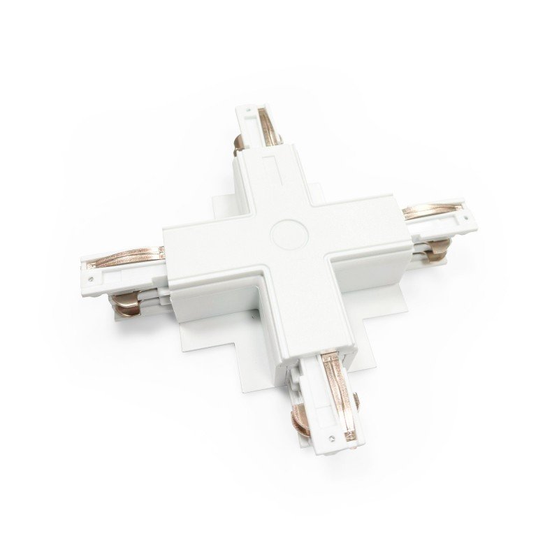 Joint pour rail encastré triphasé - Connecteur en X rigide