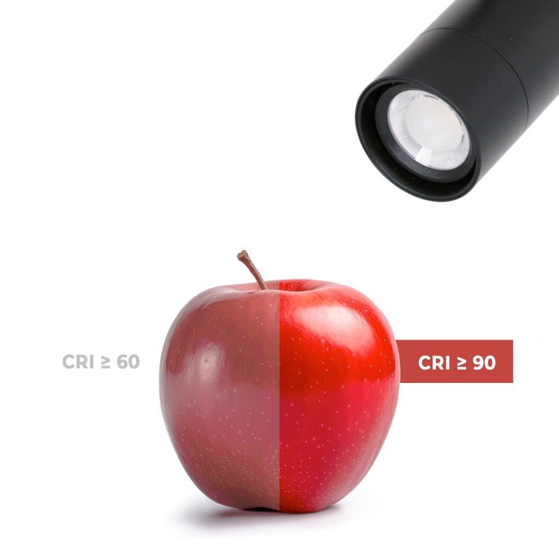 Projecteur LED triphasé - Puissance réglable + ZOOM : 15W/20W/25W - CCT lumière ajustable