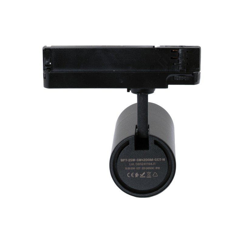 Projecteur LED triphasé - Puissance réglable + ZOOM : 15W/20W/25W - CCT lumière ajustable