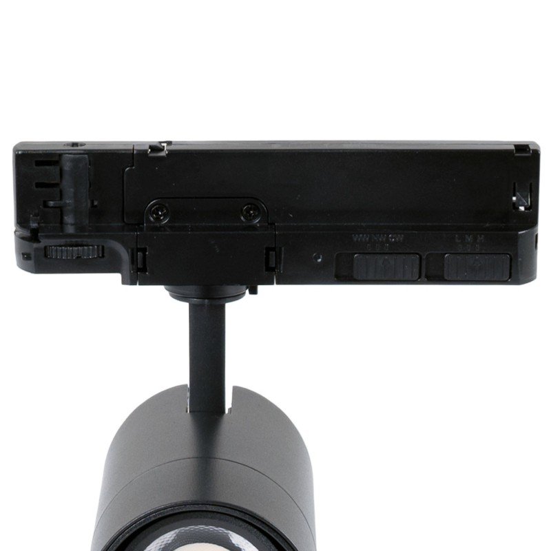 Projecteur LED triphasé - Puissance réglable + ZOOM : 15W/20W/25W - CCT lumière ajustable
