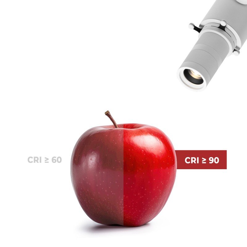 Projecteur découpe pour rail monophasé - 20W - 20º-35º - Professionnel