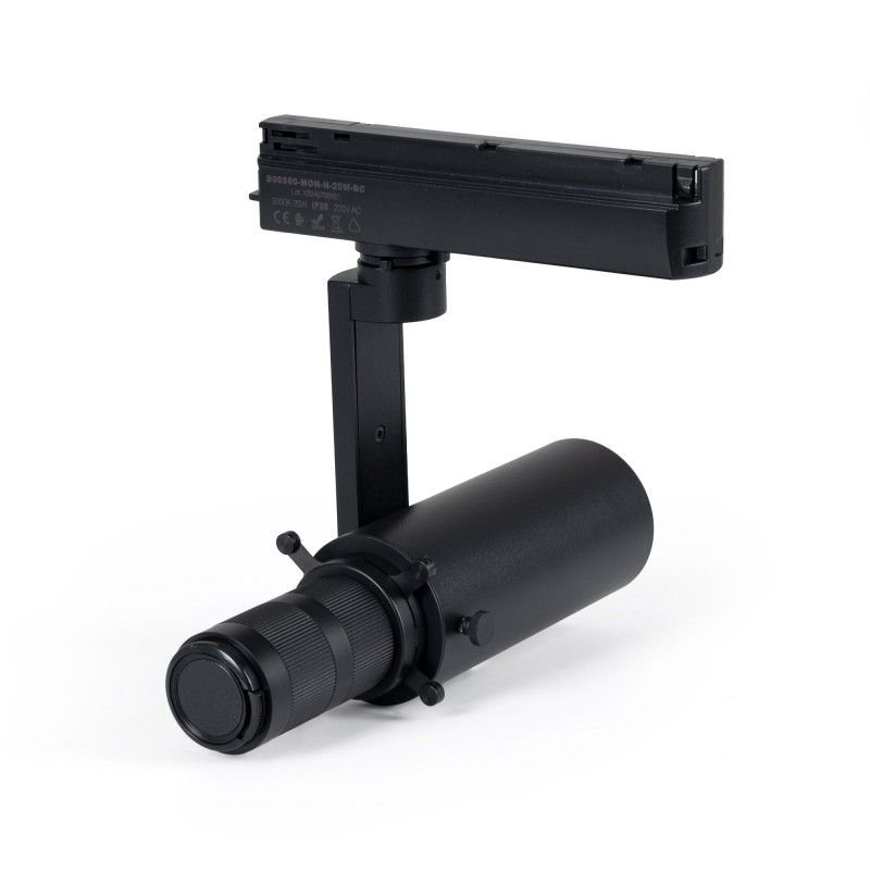 Projecteur découpe pour rail monophasé - 20W - 20º-35º - Professionnel
