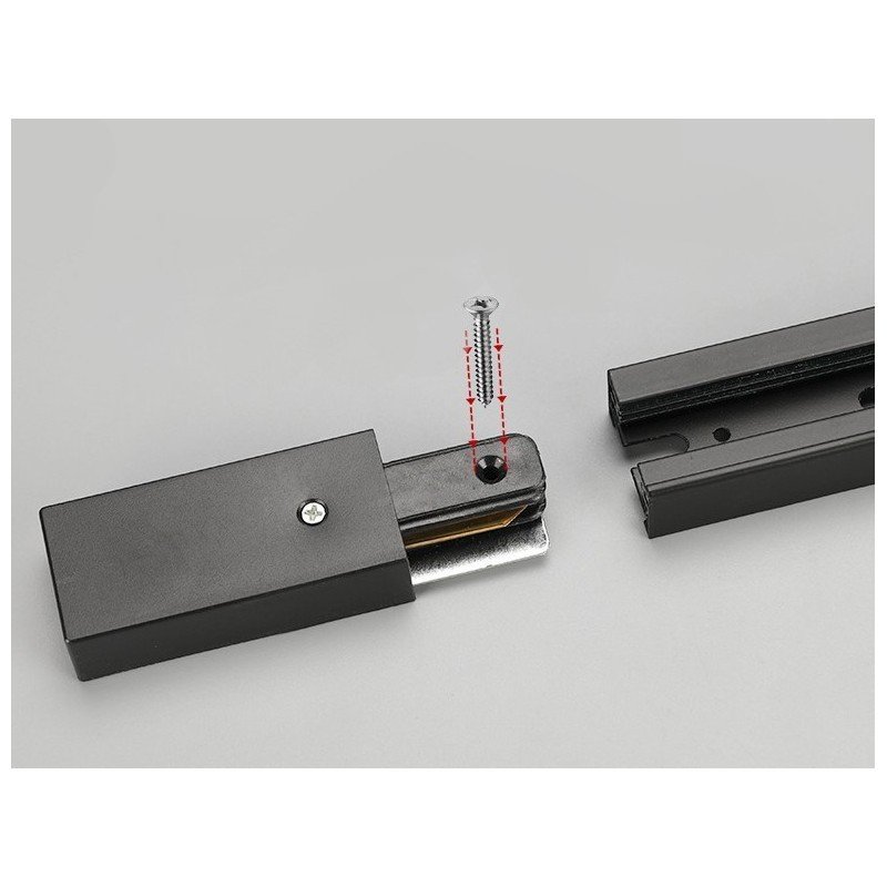 Rail monophasé en saillie pour spots LED - 1 mètre