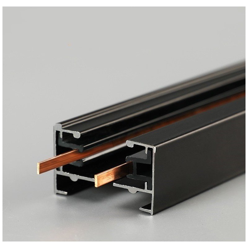 Rail monophasé en saillie pour spots LED - 1 mètre