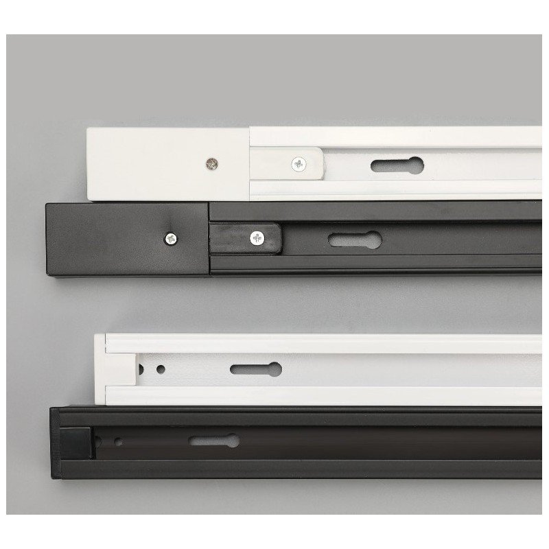 Rail monophasé en saillie pour spots LED - 1 mètre