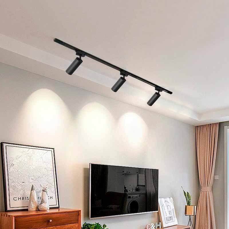 Rail triphasé en saillie pour spots LED - 1 mètre