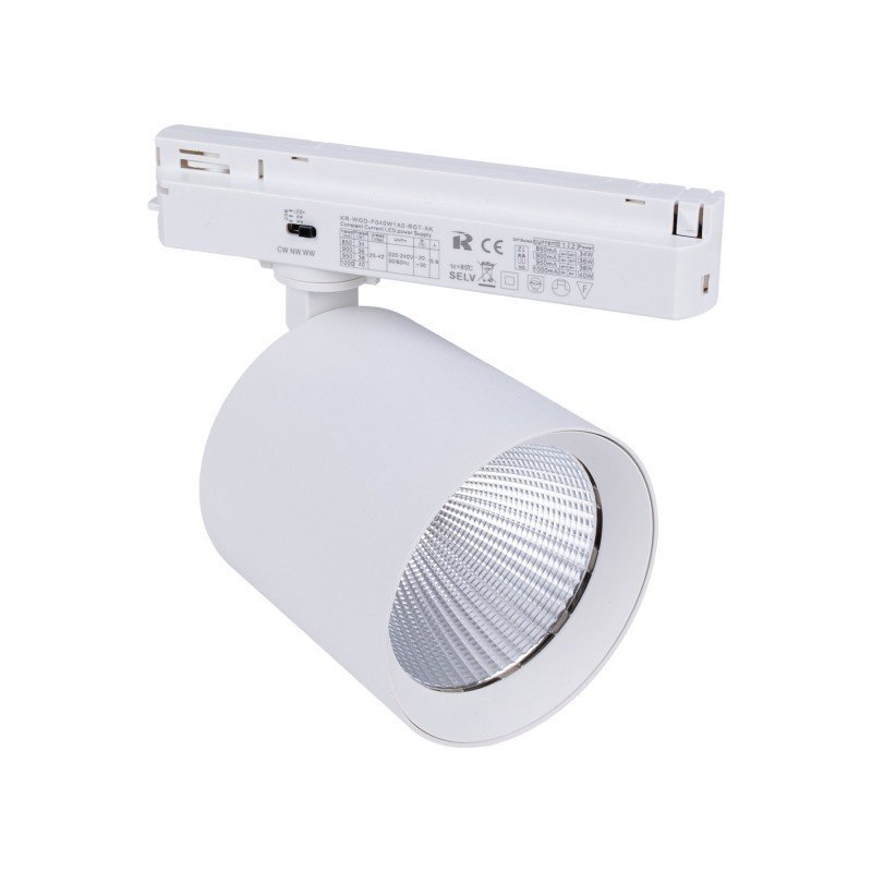 Spot LED 40W pour rail monophasé - Spécial boucheries