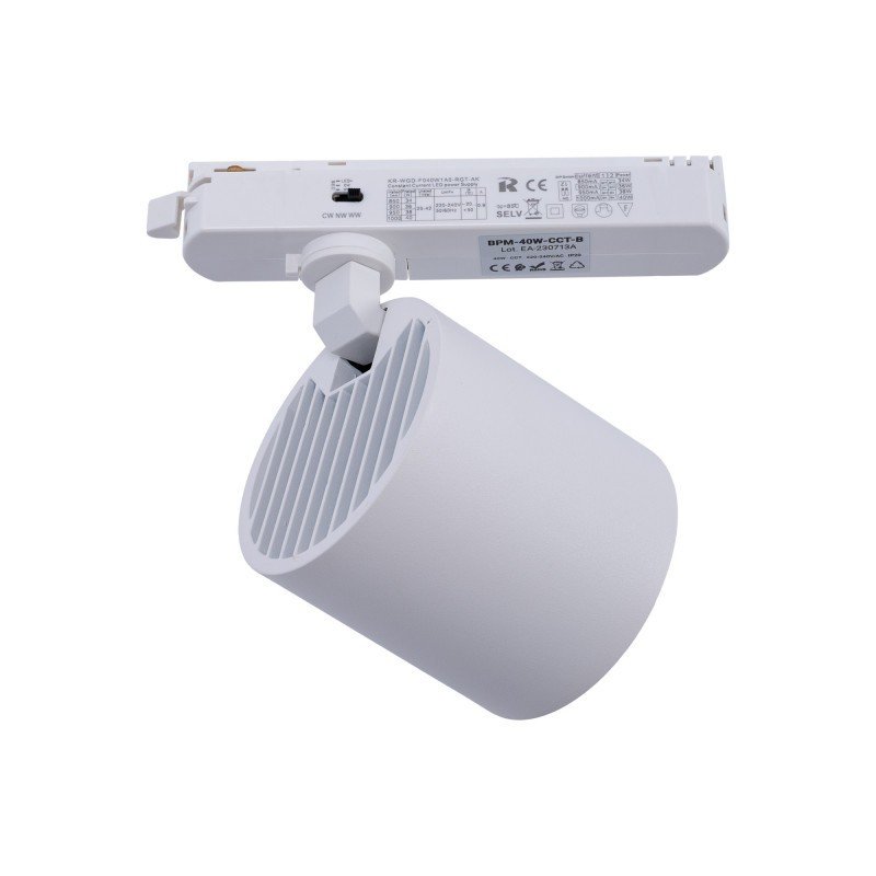 Spot LED 40W pour rail monophasé - Spécial boucheries
