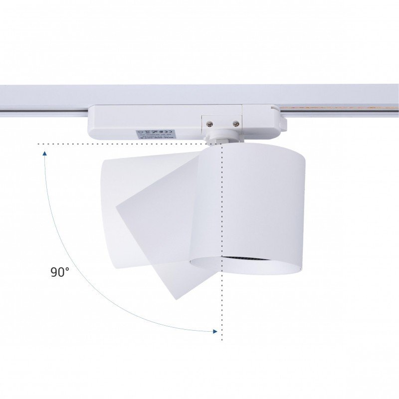 Spot LED 40W pour rail monophasé - Spécial boucheries