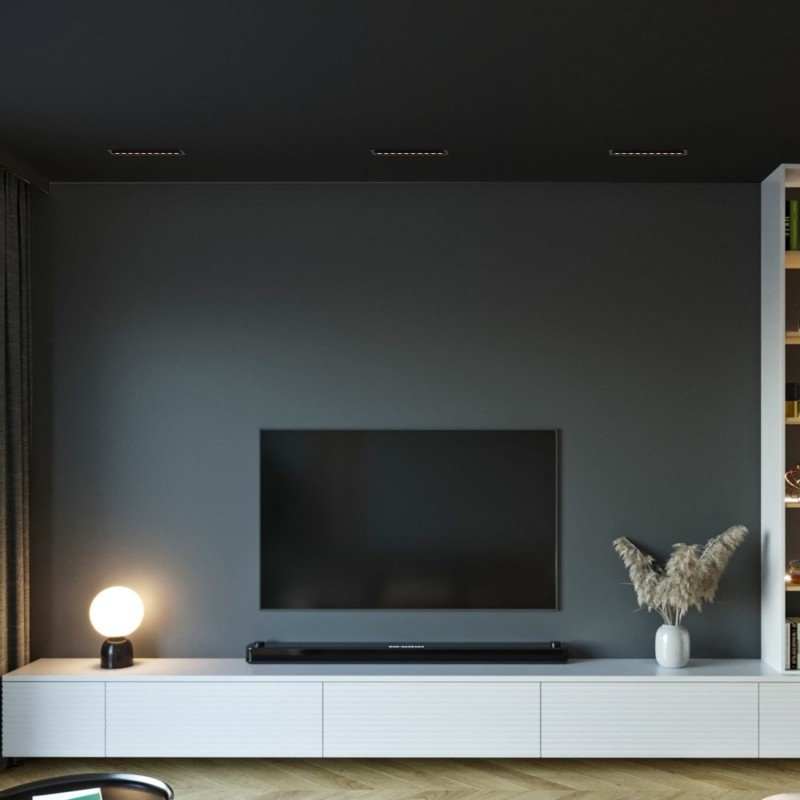 Spot LED encastré linéaire 20W orientable - UGR18 - IRC90 - 2800K