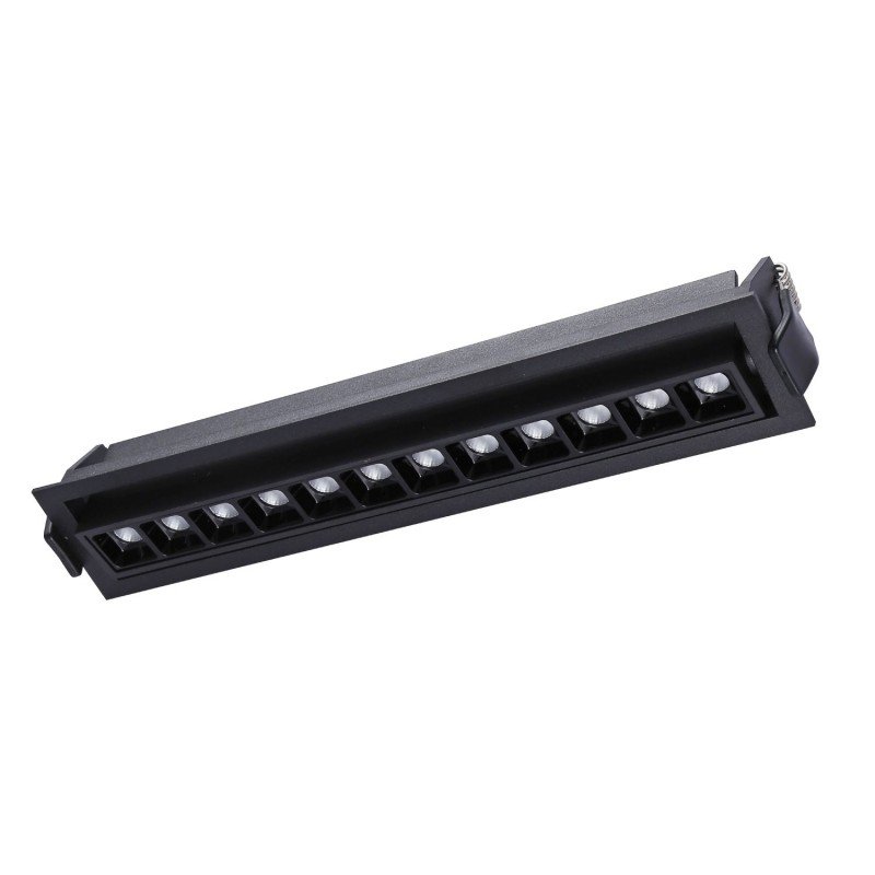 Spot LED encastré linéaire 20W orientable - UGR18 - IRC90 - 2800K