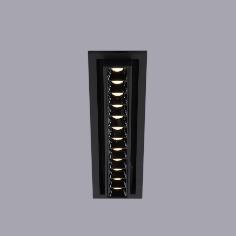 Spot LED encastré linéaire 20W orientable - UGR18 - IRC90 - 2800K