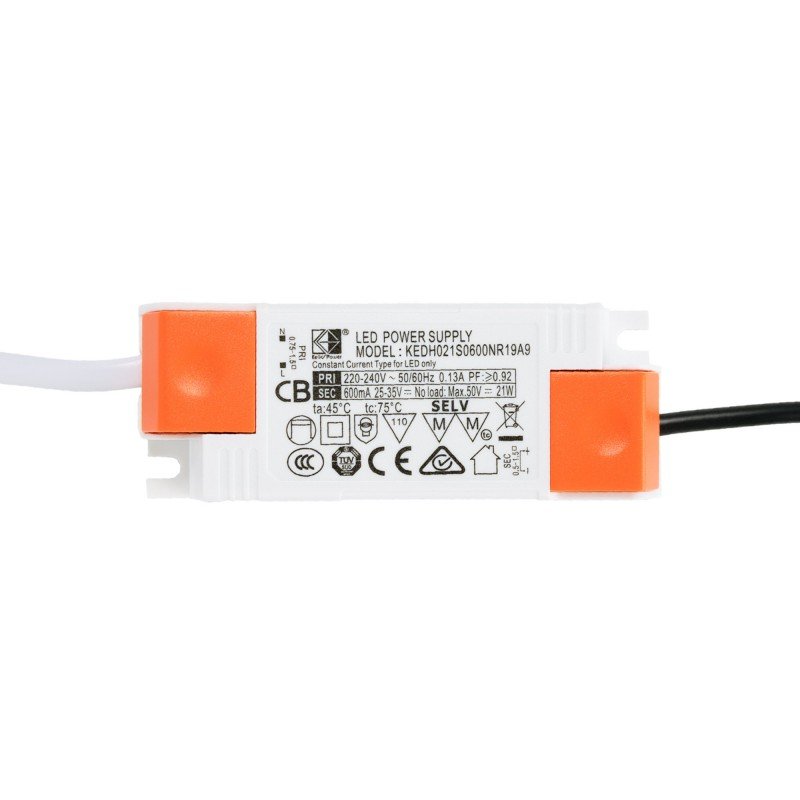 Spot LED encastré rectangulaire 20W – UGR18 – Pour Placo