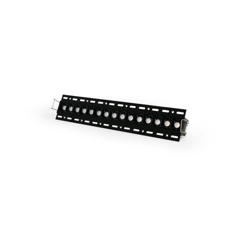 Spot LED encastrable linéaire 30W pour placo – UGR18 - IRC90 – Noir