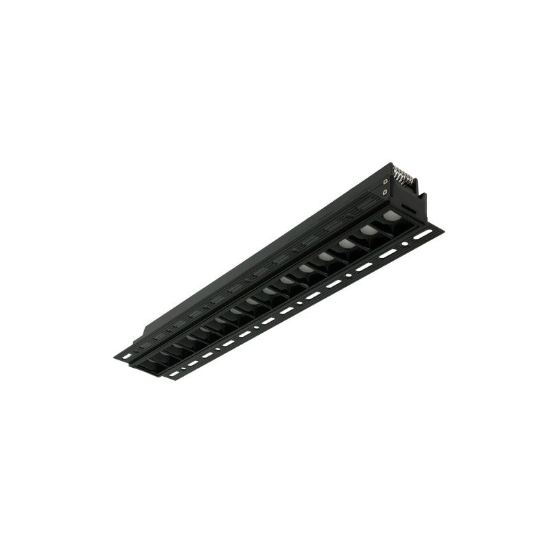 Spot LED encastrable linéaire 30W pour placo – UGR18 - IRC90 – Noir