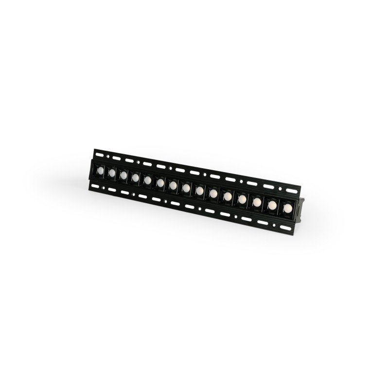 Spot LED encastrable linéaire 30W pour placo – UGR18 - IRC90 – Noir