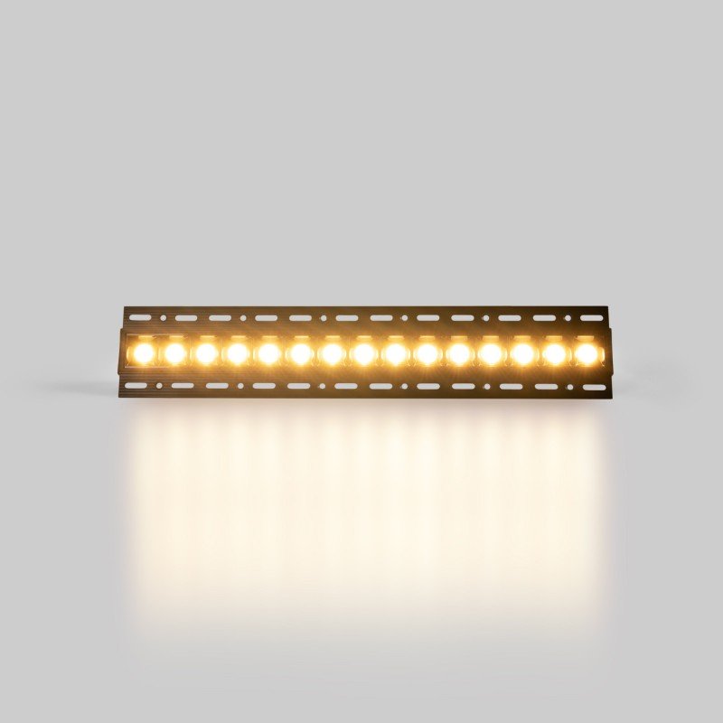 Spot LED encastrable linéaire 30W pour placo – UGR18 - IRC90 – Noir
